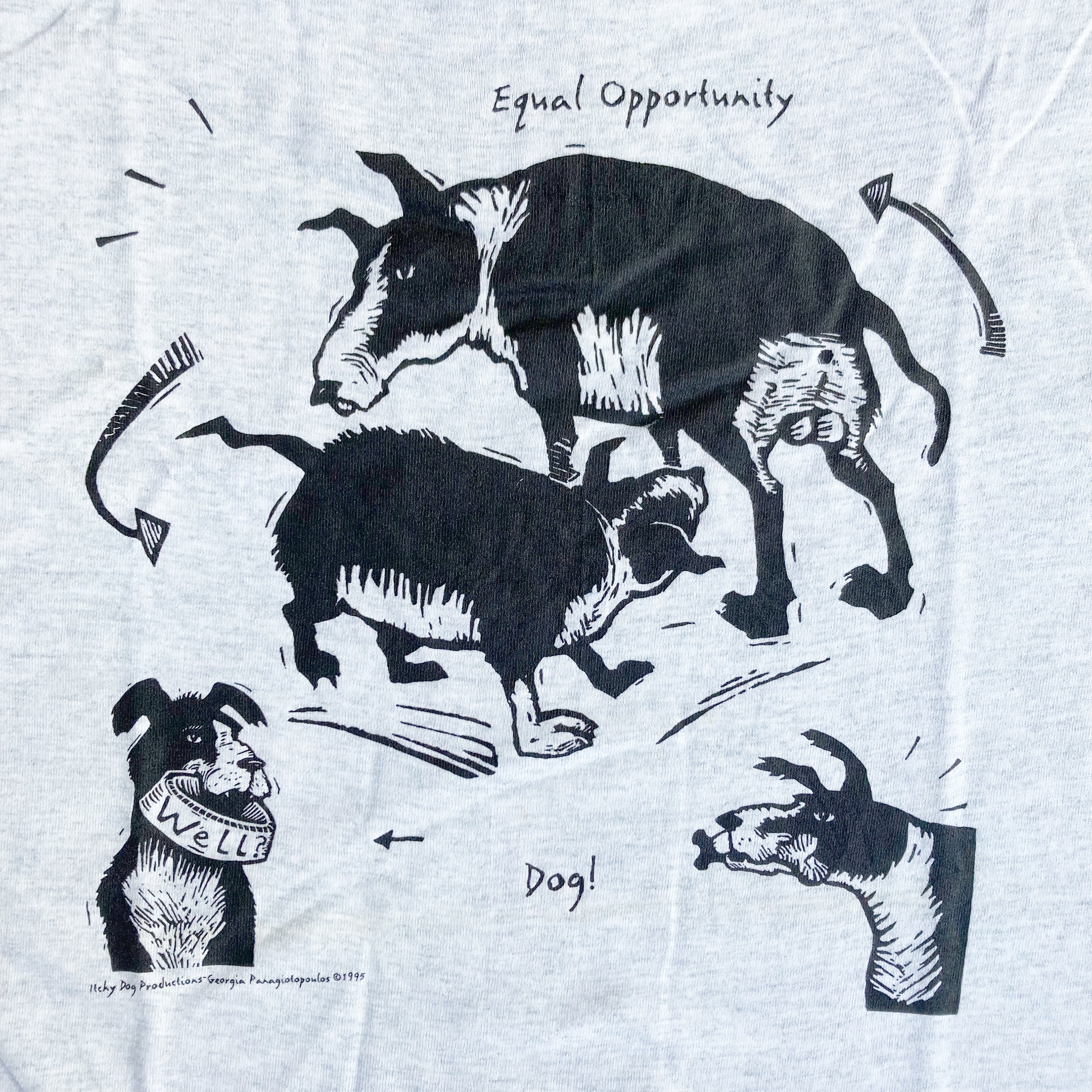 Itchy Dog "Equal Opportunity Dog" Graphic T-shirt (1995/XL)