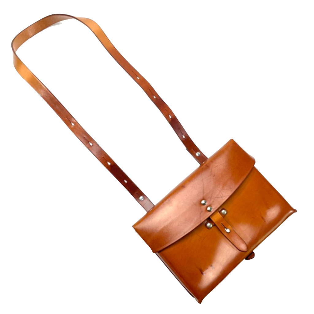 1950s Swiss Army Leather Map Case