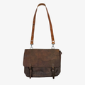 1930S-1950s Swiss Army Military Leather Shoulder Bag