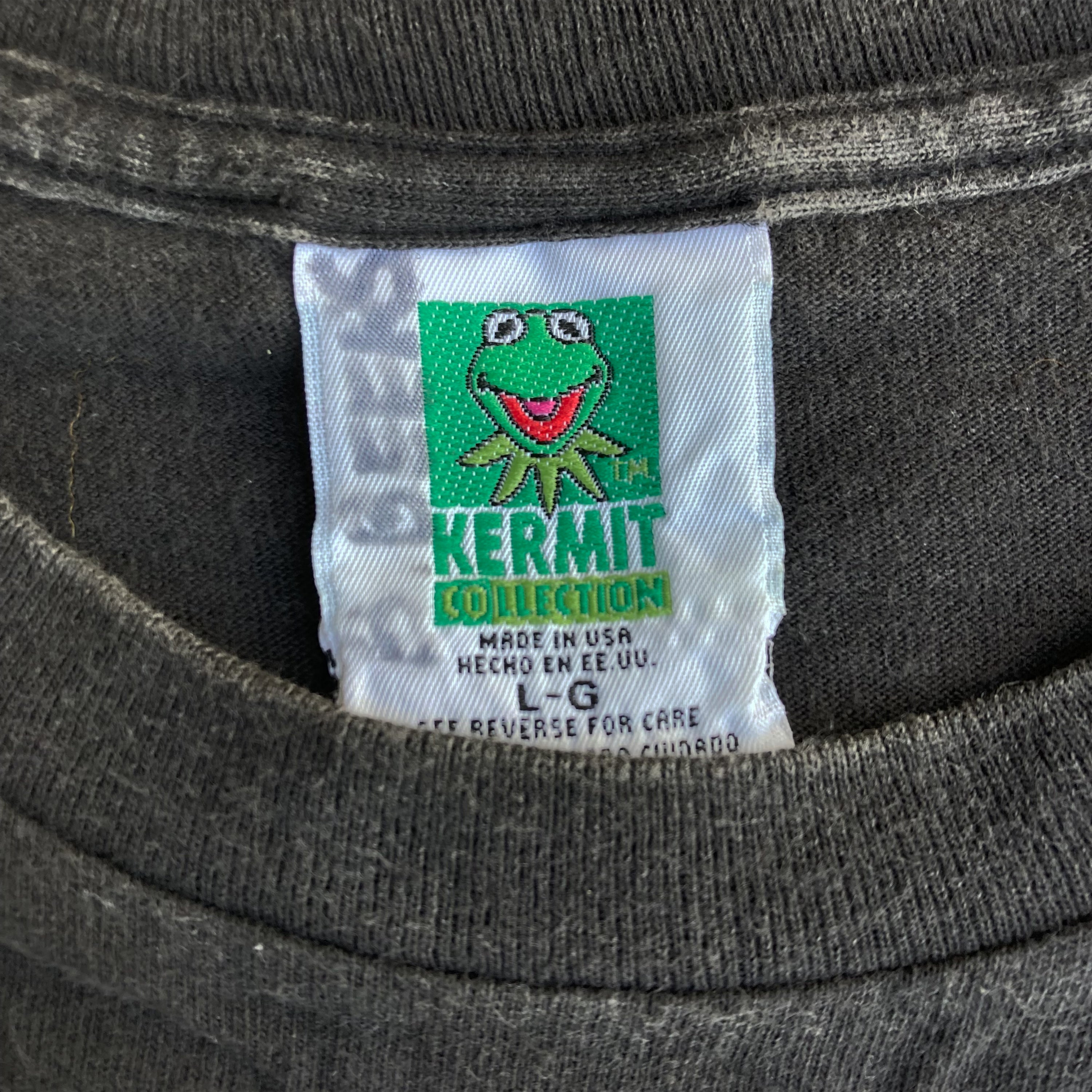 Kermit Collection "Big Face" Graphic T-shirt (1990s/Good Condition/L)